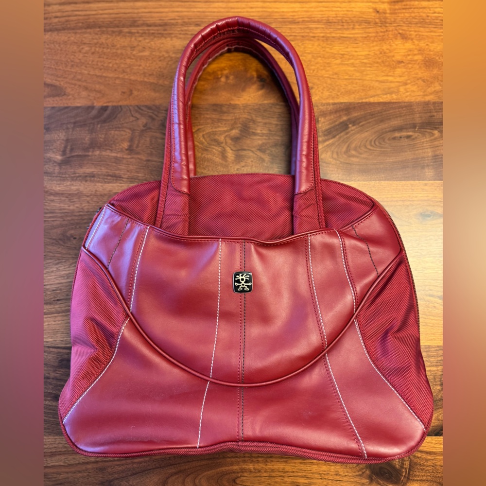 Crumpler Russian King laptop tote bag- red